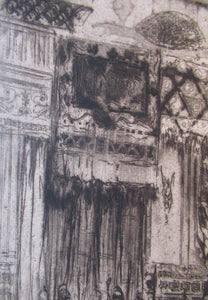 LISTED ARTIST: William Walcot (1874 - 1943). Large Etching entitled "The Atrium to a House of a Patrician, Rome". Signed in Pencil