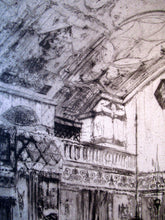 Load image into Gallery viewer, LISTED ARTIST: William Walcot (1874 - 1943). Large Etching entitled &quot;The Atrium to a House of a Patrician, Rome&quot;. Signed in Pencil

