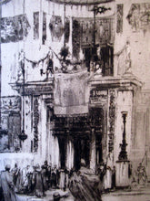 Load image into Gallery viewer, LISTED ARTIST: William Walcot (1874 - 1943). Large Etching entitled &quot;The Atrium to a House of a Patrician, Rome&quot;. Signed in Pencil
