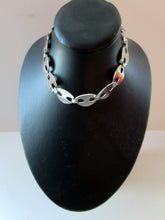 Load image into Gallery viewer, Vintage Italian Silver Choker Links Necklace

