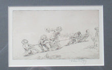 Load image into Gallery viewer, 1923 Eileen Sopper Tug of War Pencil Signed Etching
