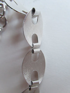 Vintage Italian Silver Choker Links Necklace