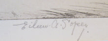 Load image into Gallery viewer, 1923 Eileen Sopper Tug of War Pencil Signed Etching
