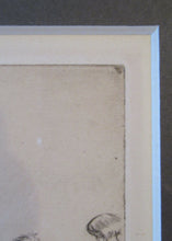 Load image into Gallery viewer, 1923 Eileen Sopper Tug of War Pencil Signed Etching
