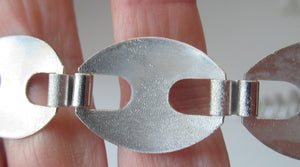 Vintage Italian Silver Choker Links Necklace