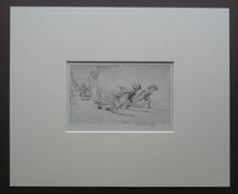 Load image into Gallery viewer, Eileen Soper Drypoint Etching Go Cart Rate 1920s Pencil Signed

