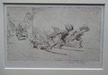 Load image into Gallery viewer, Eileen Soper Drypoint Etching Go Cart Rate 1920s Pencil Signed
