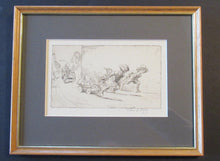 Load image into Gallery viewer, 1923 Eileen Soper The Go Cart Race Pencil Signed Etching
