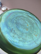 Load image into Gallery viewer, Stolzle Czech Art Glass Vase with Mistletoe Collar. Loetz Style
