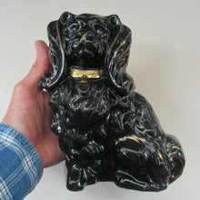 Load image into Gallery viewer, Antique BO&#39;NESS POTTERY Black Jackfield Style Spaniels
