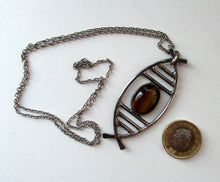 Load image into Gallery viewer, 1970s Scottish Silver Pendant Necklace
