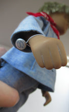 Load image into Gallery viewer, Vintage 1970s Sasha Doll Gregor in Denim Outfit. Original Tag
