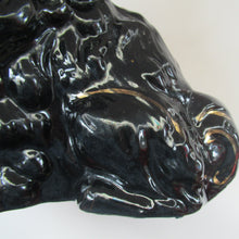 Load image into Gallery viewer, Antique BO&#39;NESS POTTERY Black Jackfield Style Spaniels
