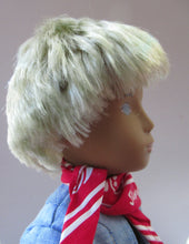 Load image into Gallery viewer, Vintage 1970s Sasha Doll Gregor in Denim Outfit. Original Tag
