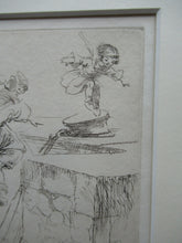 Load image into Gallery viewer, Eileen Soper Original Drypoint Etching Follow My Leader Pencil Signed
