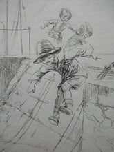 Load image into Gallery viewer, Eileen Soper Original Drypoint Etching Follow My Leader Pencil Signed
