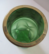 Load image into Gallery viewer, Stolzle Czech Art Glass Vase with Mistletoe Collar. Loetz Style
