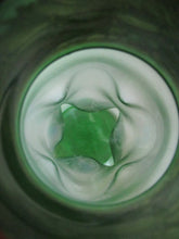 Load image into Gallery viewer, Stolzle Czech Art Glass Vase with Mistletoe Collar. Loetz Style
