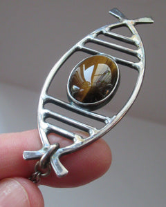 1970s Scottish Silver Pendant Necklace