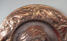 Load image into Gallery viewer, John Drew MacKenzie Antique NEWLYN Copper Charger with Galleon and Fish
