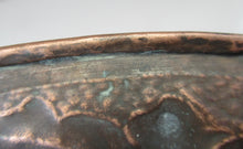 Load image into Gallery viewer, John Drew MacKenzie Antique NEWLYN Copper Charger with Galleon and Fish
