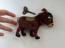Load image into Gallery viewer, 1950s Alps Japan Clockwork Tinplate Wind Up Donkey
