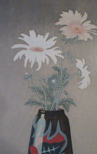 Load image into Gallery viewer, Urushibara Colour WoodBlock Entitled Daises. Pencil Signed
