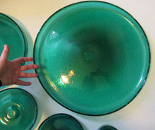 Load image into Gallery viewer, 19 inches. Massive 1950s Hadeland Glass Platter Greenland Series
