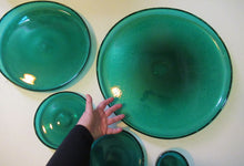 Load image into Gallery viewer, 19 inches. Massive 1950s Hadeland Glass Platter Greenland Series
