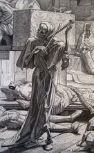 Load image into Gallery viewer, 1851 German Woodcut. Death as a Strangler by Alfred Rethel
