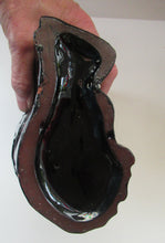 Load image into Gallery viewer, Antique STAFFORDSHIRE Black Jackfield Spaniels with Gold Highlights 
