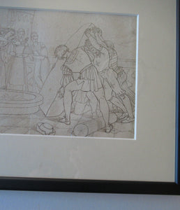 SCOTTISH ART. Original Pen and Ink Preparatory Illustration by Sir Joseph Noel Paton (1821 - 1901)