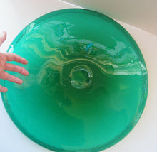 Load image into Gallery viewer, 19 inches. Massive 1950s Hadeland Glass Platter Greenland Series
