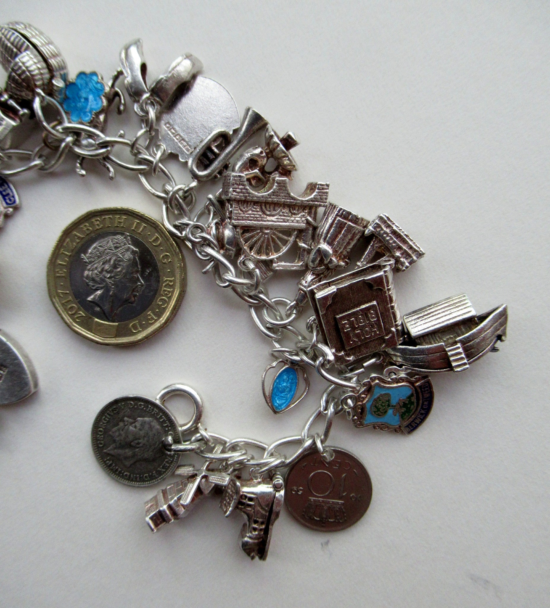 Fifties Charm Bracelet, Rock in Roll Jewelry