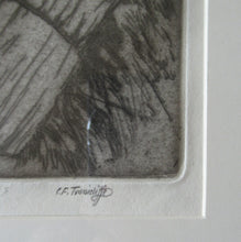 Load image into Gallery viewer, Charles Tunnicliffe Pencil Signed Etching The Thatcher 1927
