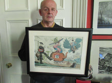 Load image into Gallery viewer, ANTIQUE SATIRICAL PRINT. 1820s Hand-Coloured Etching. LOCOMOTION by R.S. Shortshanks. Pulished by Thomas McLean
