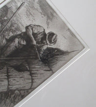 Load image into Gallery viewer, Charles Tunnicliffe Pencil Signed Etching The Thatcher 1927
