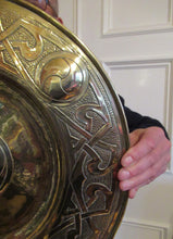 Load image into Gallery viewer, Glasgow School Margaret Gilmour Celtic Brass Wall Charger
