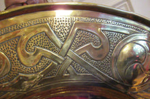 Load image into Gallery viewer, Glasgow School Margaret Gilmour Celtic Brass Wall Charger
