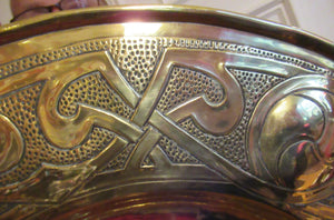 Glasgow School Margaret Gilmour Celtic Brass Wall Charger