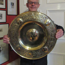 Load image into Gallery viewer, Glasgow School Margaret Gilmour Celtic Brass Wall Charger

