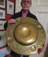 Load image into Gallery viewer, Glasgow School Margaret Gilmour Celtic Brass Wall Charger

