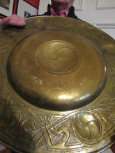 Load image into Gallery viewer, Glasgow School Margaret Gilmour Celtic Brass Wall Charger

