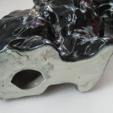 Load image into Gallery viewer, Antique BO&#39;NESS POTTERY Black Jackfield Style Spaniels

