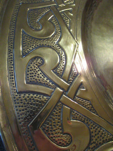 Glasgow School Margaret Gilmour Celtic Brass Wall Charger