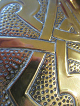Load image into Gallery viewer, Glasgow School Margaret Gilmour Celtic Brass Wall Charger
