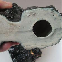 Load image into Gallery viewer, Antique BO&#39;NESS POTTERY Black Jackfield Style Spaniels
