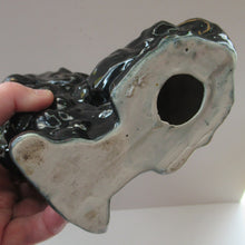 Load image into Gallery viewer, Antique BO&#39;NESS POTTERY Black Jackfield Style Spaniels

