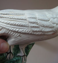 Load image into Gallery viewer, 1870s Pair of White Bird Staffordshire Flatback Figurines Antique
