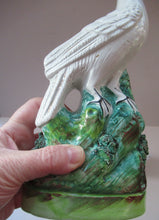 Load image into Gallery viewer, 1870s Pair of White Bird Staffordshire Flatback Figurines Antique
